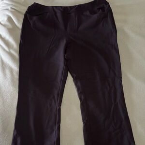 Belle by Kim Gravel Black Ponte Boot Cut Pants - Size 16 Regular